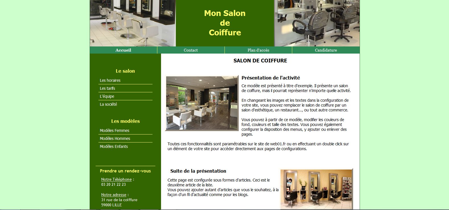 Salon de coiffure 06