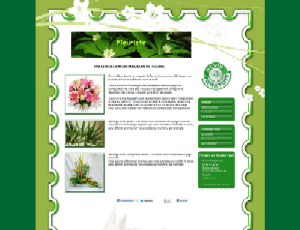Modle de site Internet pour fleuriste